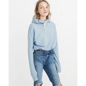 Abercrombie Garment dyed hoodie size small light blue
